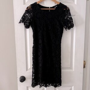 Kut from the Kloth Black Lace Mini Dress